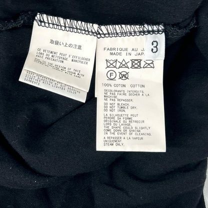 Yohji Yamamoto POUR HOMME Black T-Shirt Size 3
