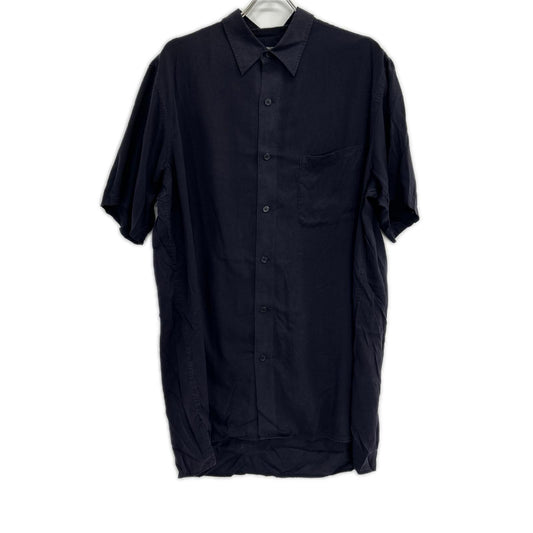 Yohji Yamamoto POUR HOMME Short Sleeve Shirt Navy Size 2
