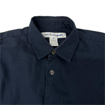 COMMEdesGARCONS SHIRT Navy FOREVER Long Sleeve Shirt Size XS