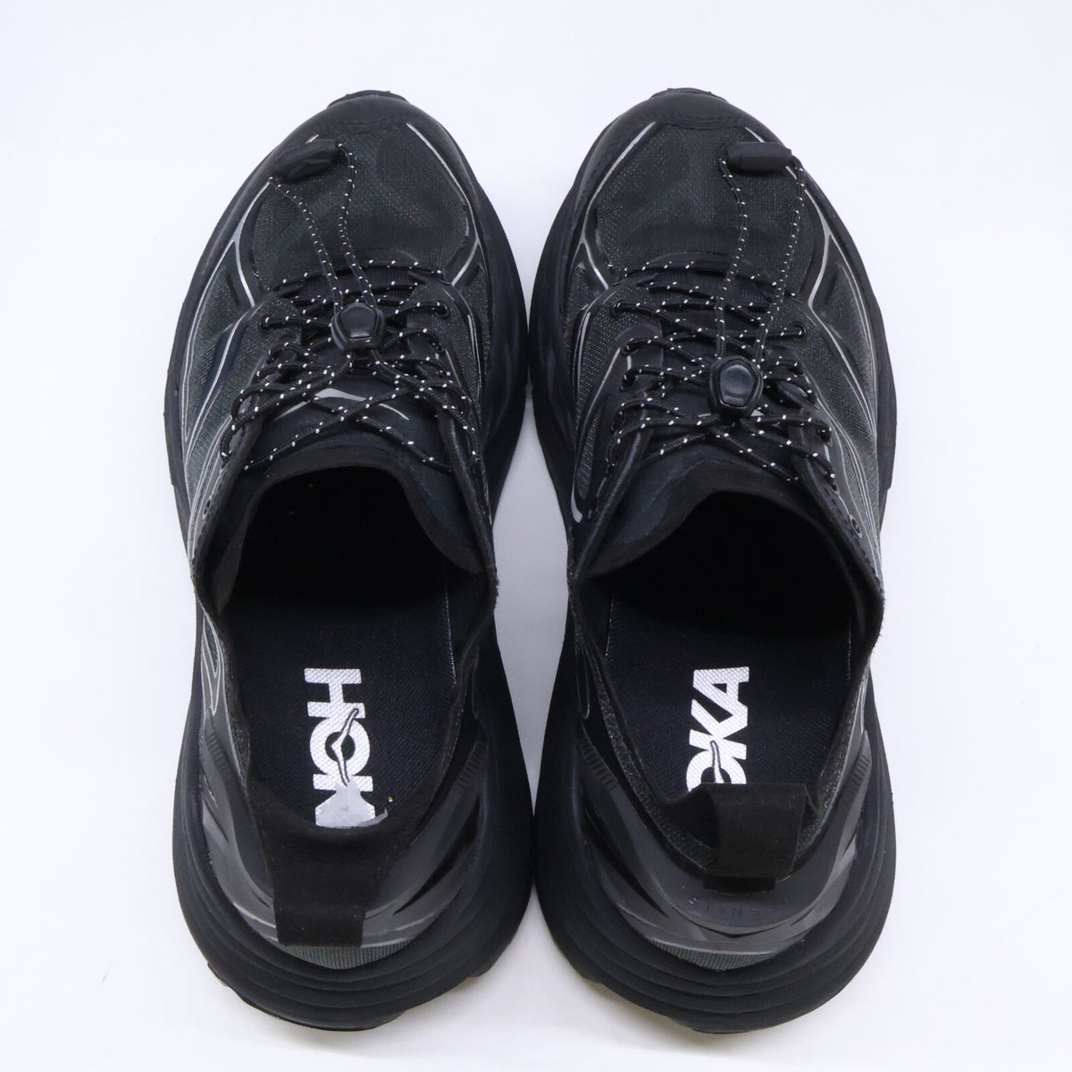 HOKAONEONE 1168931 Stinson Sneakers Black/Silver Size 28.5