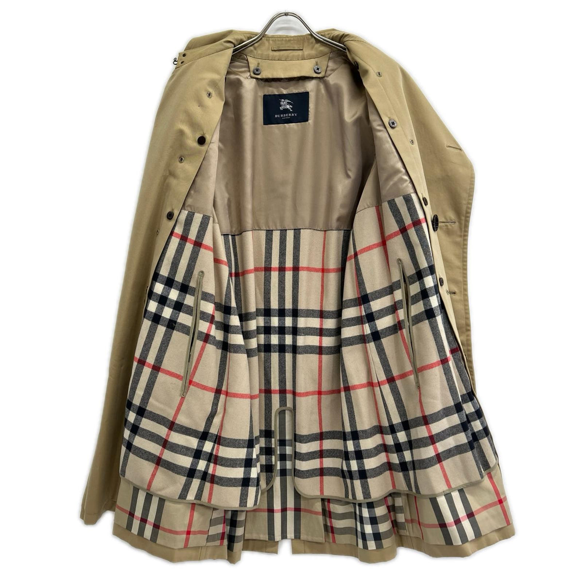 Burberry LONDON A1A19-877-42 Lined Cotton Coat Beige Size M