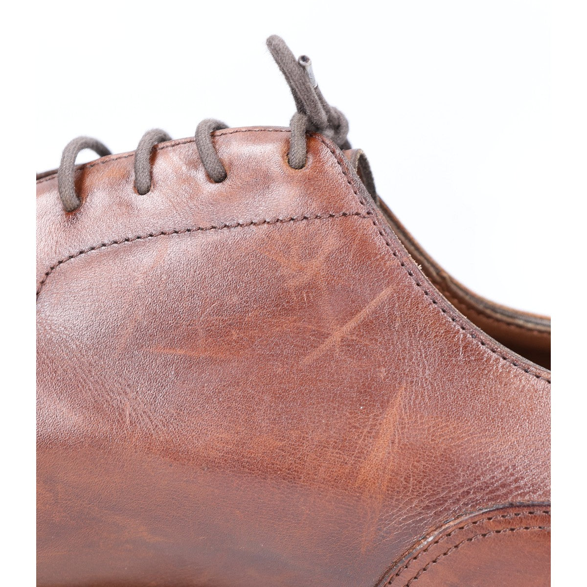 EDWARDGREEN Dover Split Toe Derby Oak Antique Size UK 7.5