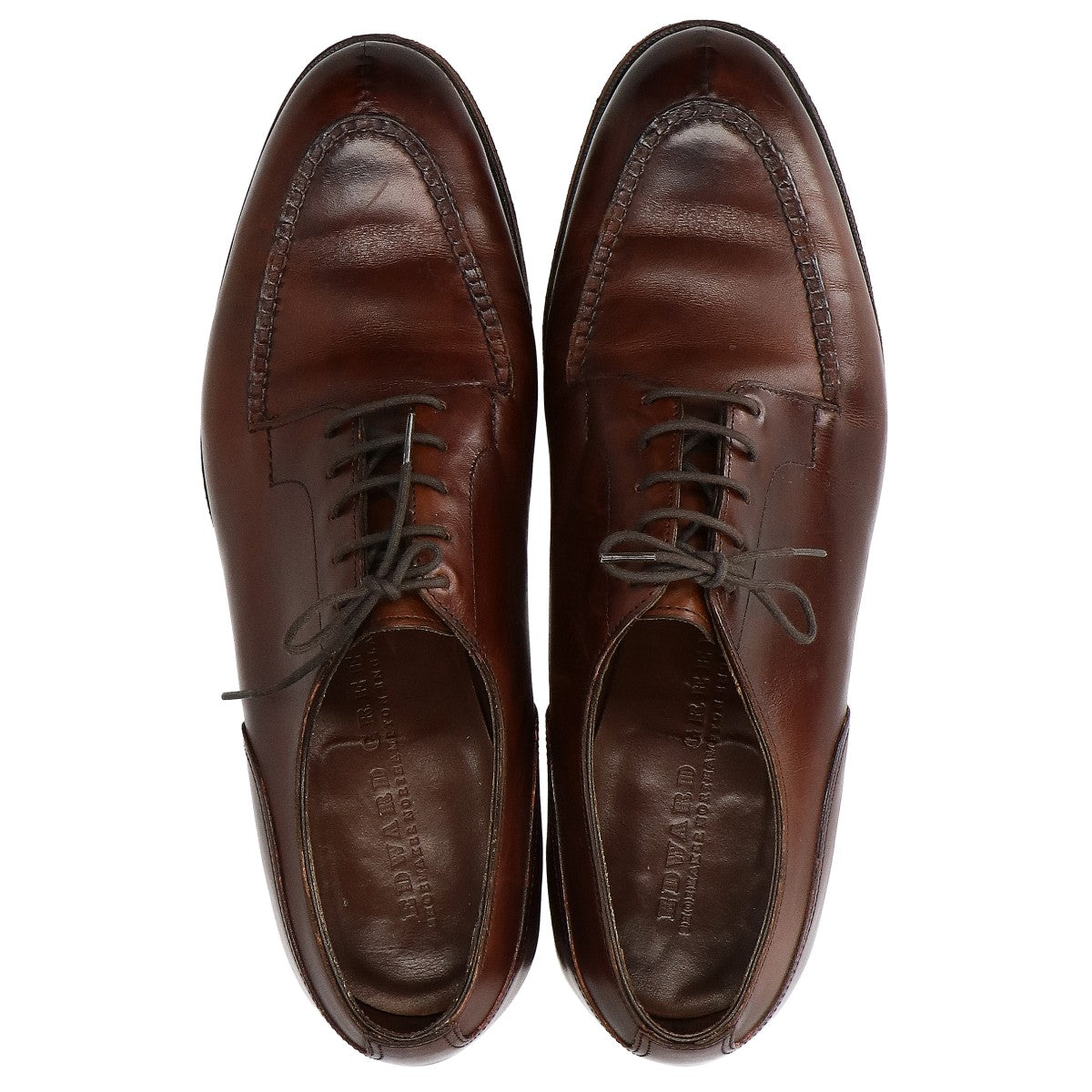 EDWARDGREEN Dover Split Toe Derby Oak Antique Size UK 7.5