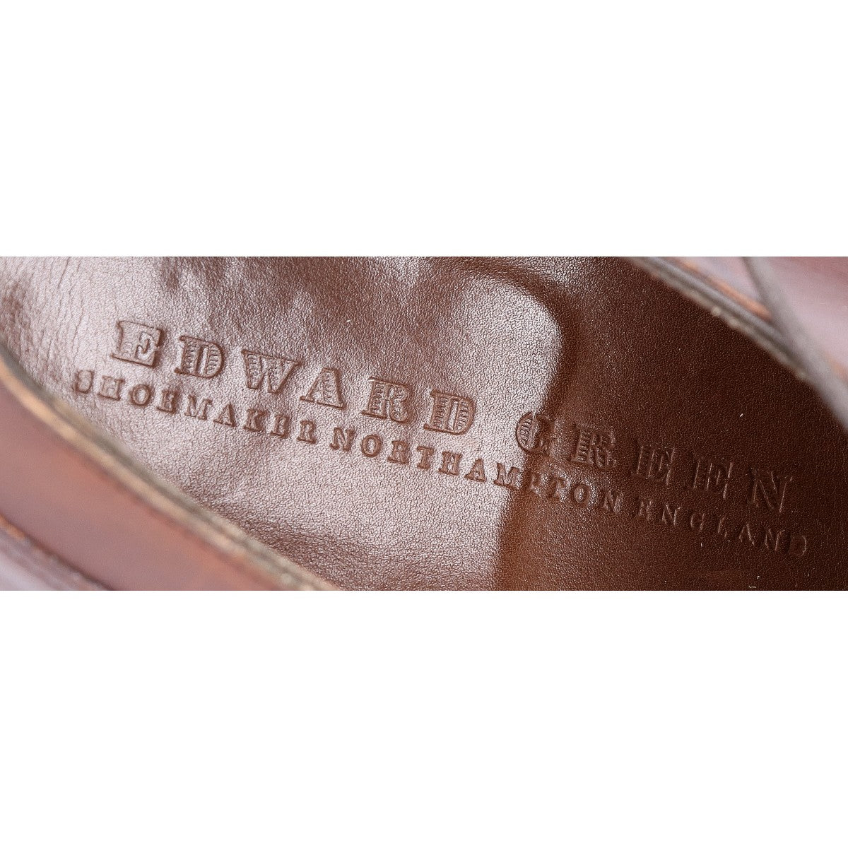 EDWARDGREEN Dover Split Toe Derby Oak Antique Size UK 7.5