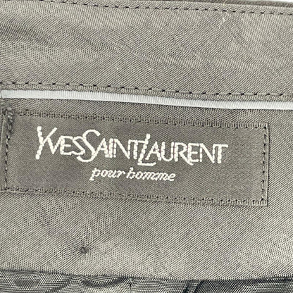 YvesSaintLaurent 2-Tuck Wool Pants Black Size 82