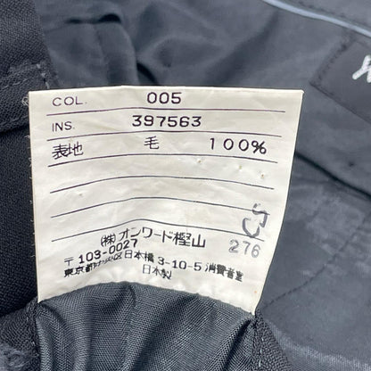 YvesSaintLaurent 2-Tuck Wool Pants Black Size 82