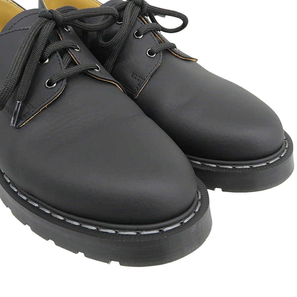 SOLOVAIR Grain Calf Gibson Leather Shoes Black Sneakers Size UK 6