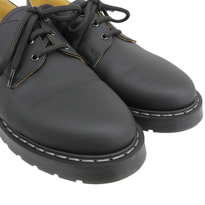 SOLOVAIR Grain Calf Gibson Leather Shoes Black Sneakers Size UK 6
