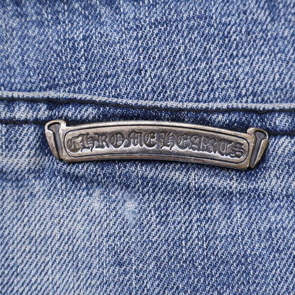 Chrome hearts CRS BTN Cross Ball Button Denim Pants Size 30