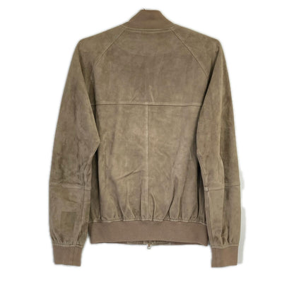 EMMETI MARCUS Suede Blouson Jacket Beige Size 44