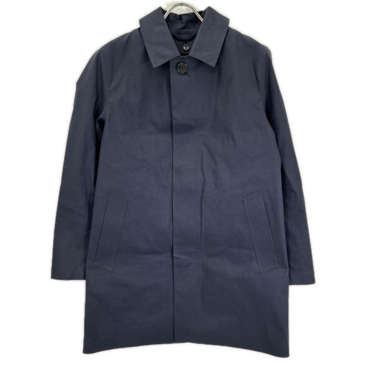 MACKINTOSH GR-1002D Cotton Balmacaan Coat Navy Size 34
