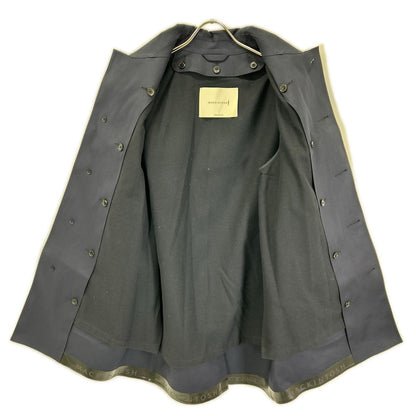 MACKINTOSH GR-1002D Cotton Balmacaan Coat Navy Size 34