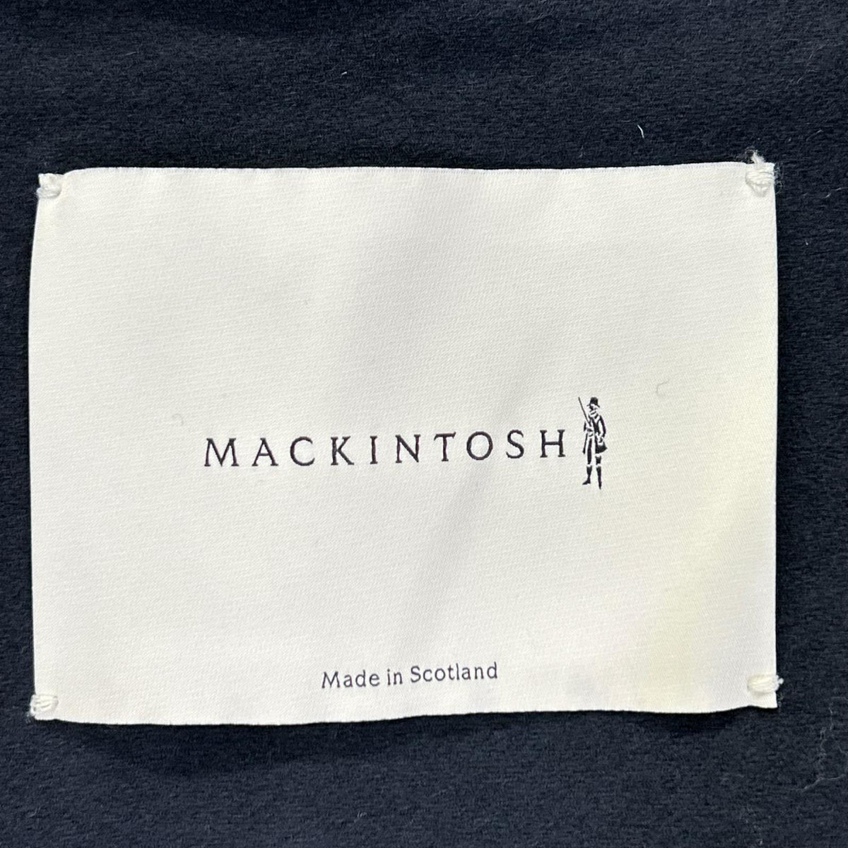MACKINTOSH GR-1002D Cotton Balmacaan Coat Navy Size 34