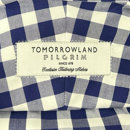 TOMORROWLAND PILGRIM Check Button-Down Black White Shirt Size 38