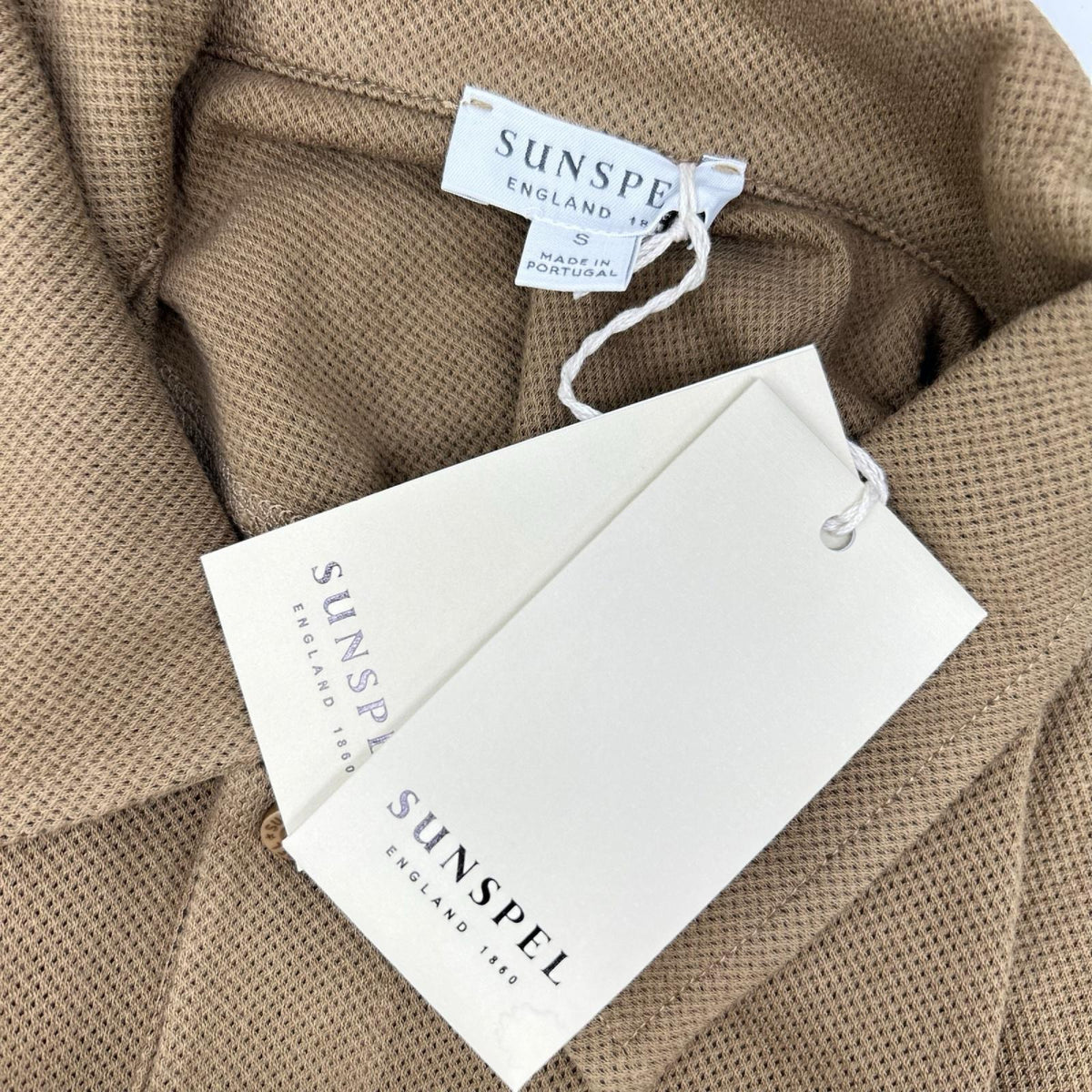 SUNSPEL Riviera Cotton Polo Beige Size 44