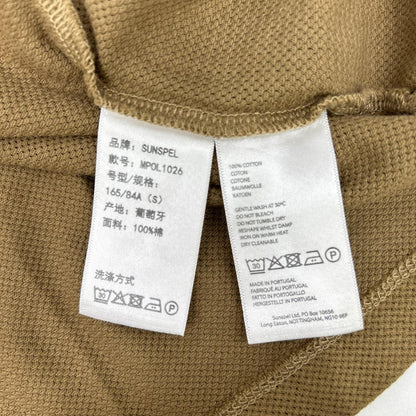 SUNSPEL Riviera Cotton Polo Beige Size 44