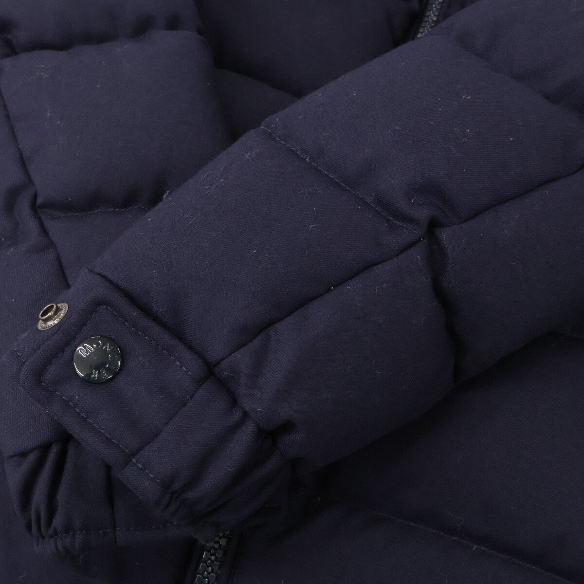 MONCLER Montgenevre Wool Down Jacket Navy Size 0