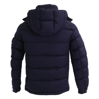 MONCLER Montgenevre Wool Down Jacket Navy Size 0
