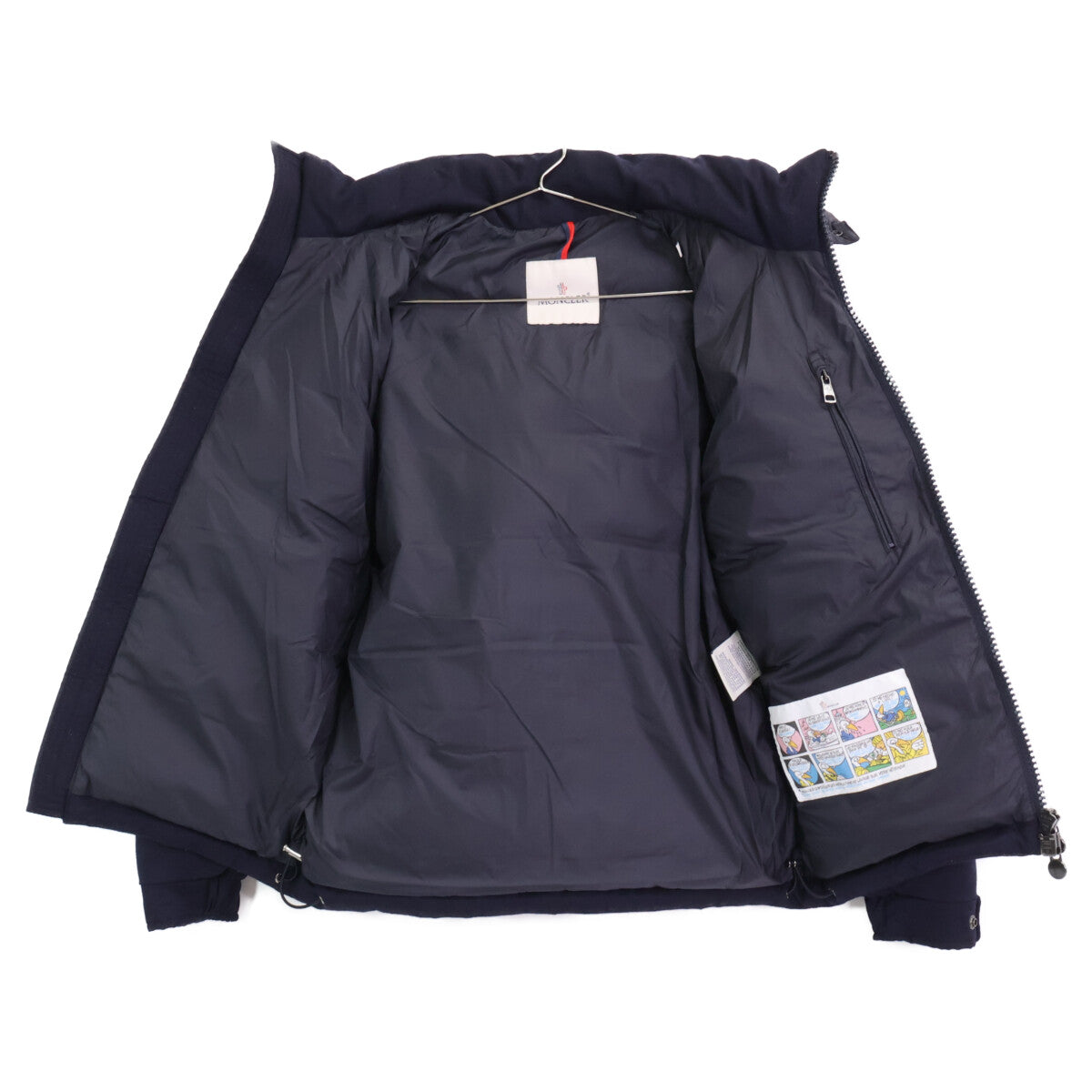 MONCLER Montgenevre Wool Down Jacket Navy Size 0