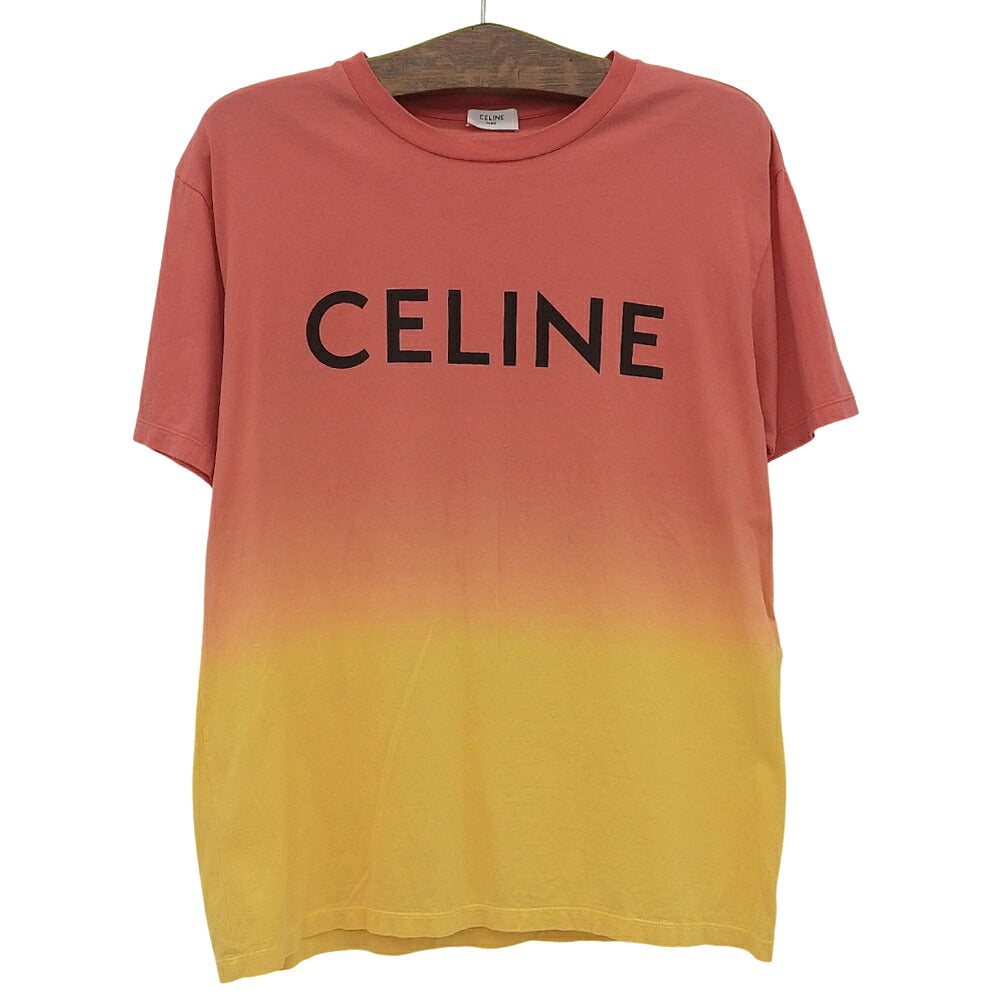 CELINE Gradient Logo T-Shirt Multi-color Size XS