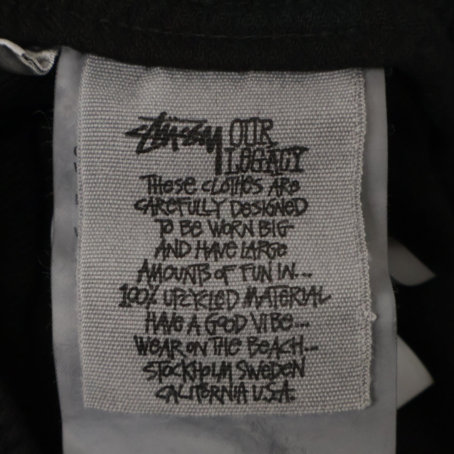 stussy x OURLEGACY Laguna Shorts Black Size XL