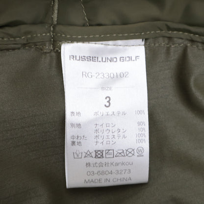 RUSSELUNO GOLF Padded Jacket Khaki Size 3