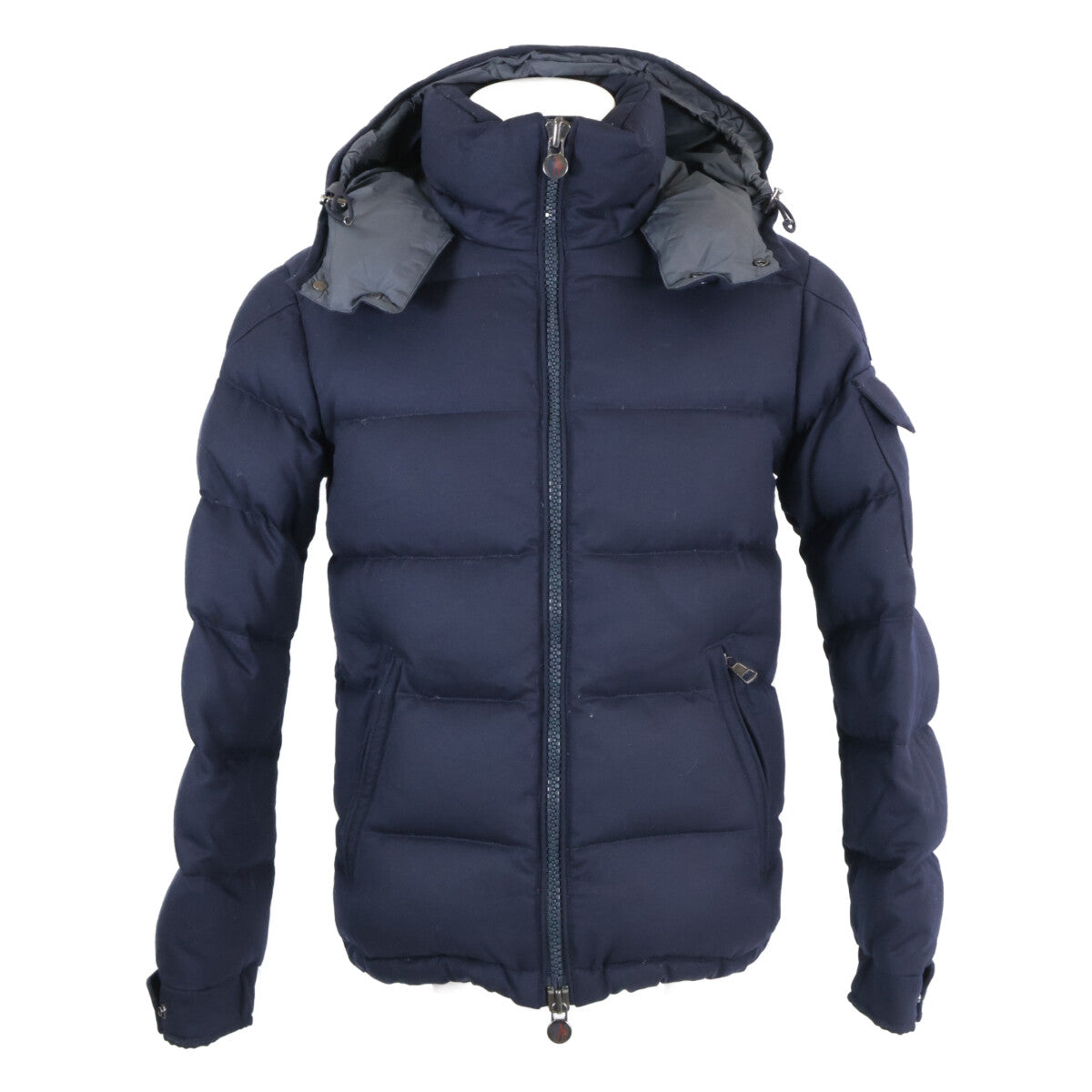MONCLER Montgenevre Wool Down Jacket Navy Size 0