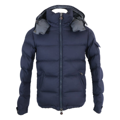 MONCLER Montgenevre Wool Down Jacket Navy Size 0