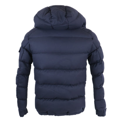 MONCLER Montgenevre Wool Down Jacket Navy Size 0
