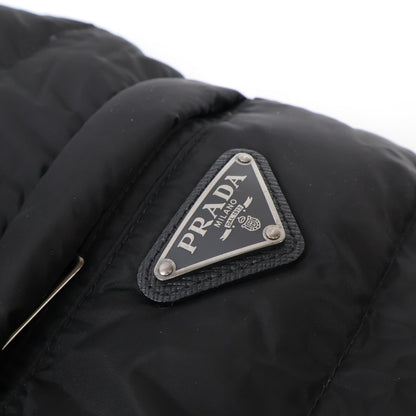 PRADA SGY091 Triangle Logo Down Jacket Black Size 54