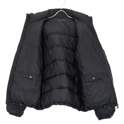 PRADA SGY091 Triangle Logo Down Jacket Black Size 54