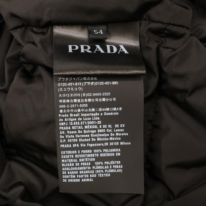 PRADA SGY091 Triangle Logo Down Jacket Black Size 54