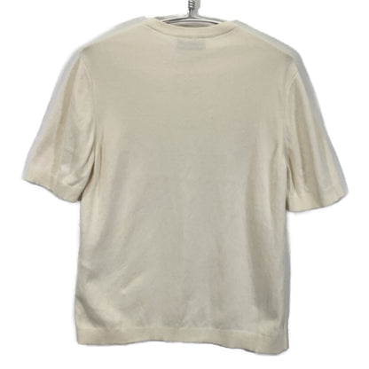 GUCCI 24AW Silk Blend Short Sleeve Knit Ivory Size M