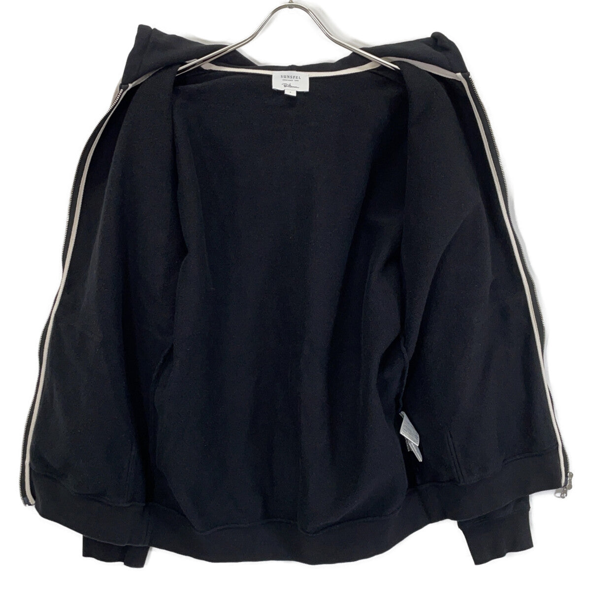SUNSPEL Ron Herman Zip-Up Sweat Hoodie Black Jacket Size S
