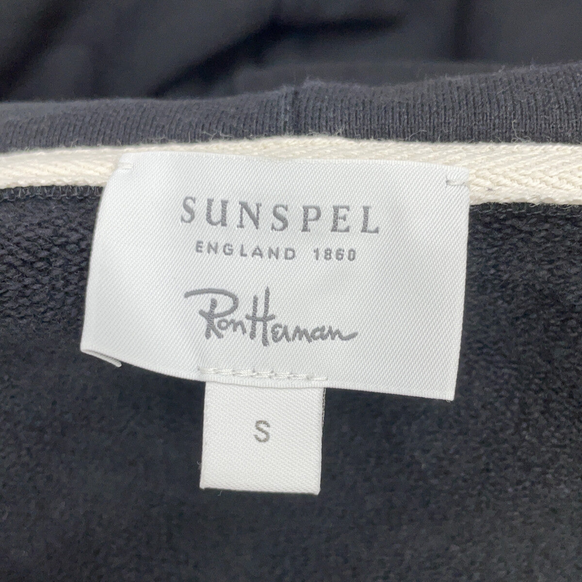SUNSPEL Ron Herman Zip-Up Sweat Hoodie Black Jacket Size S