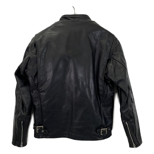 schott Fleece Lined Single Rider's Jacket Black Size 38