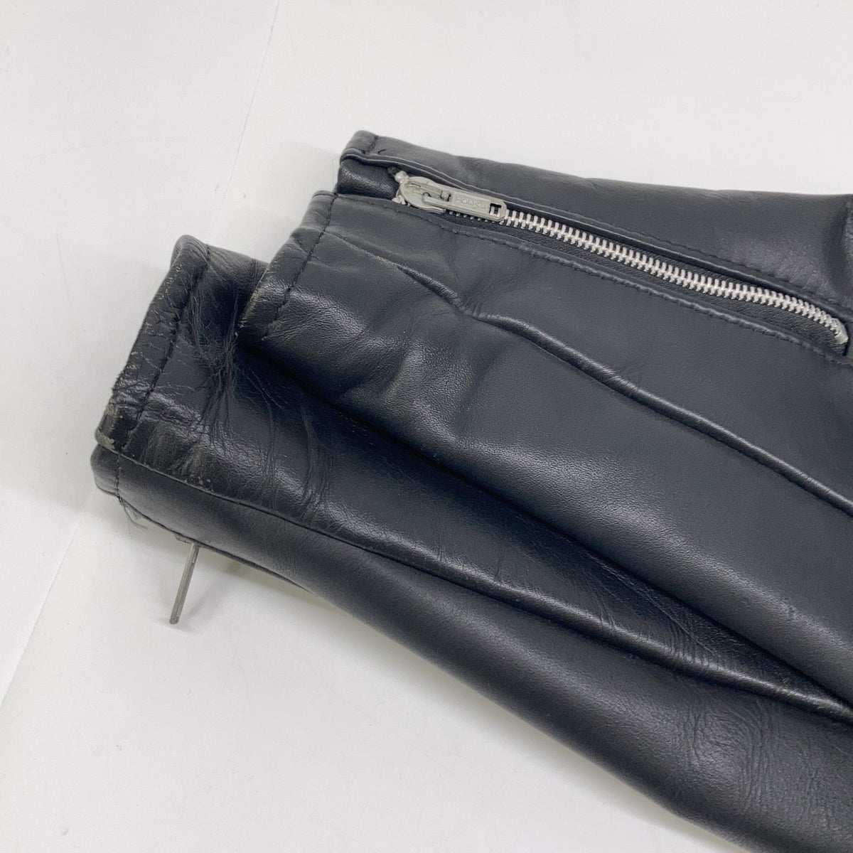 USA Schott 618 Double Rider Leather Jacket Black Size 44