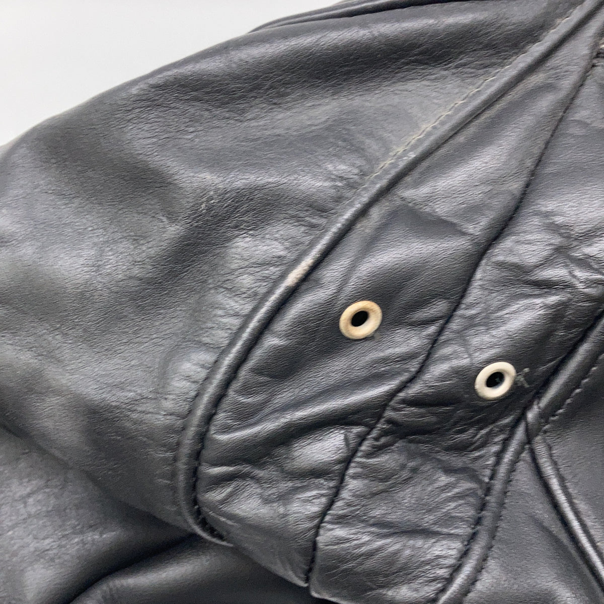 USA Schott 618 Double Rider Leather Jacket Black Size 44