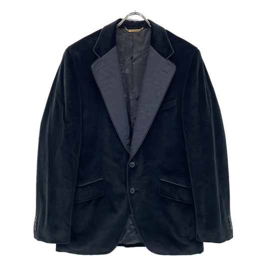 DOLCE&GABBANA Black Velour Tailored Blazer