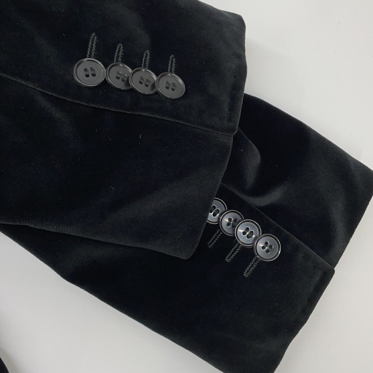 DOLCE&GABBANA Black Velour Tailored Blazer