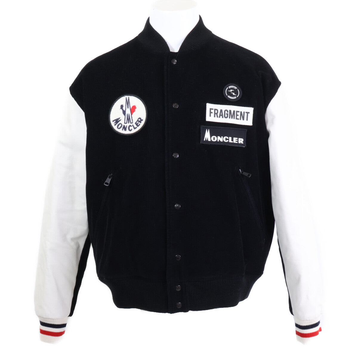 MONCLER x Fragment SVEN Stadium Jacket Black/White Size 3