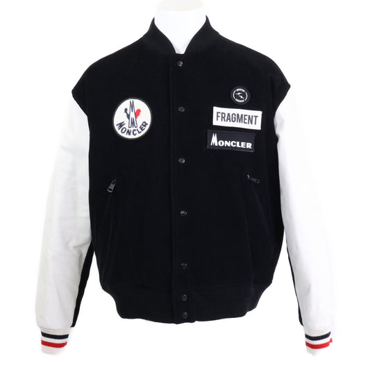 MONCLER x Fragment SVEN Stadium Jacket Black/White Size 3