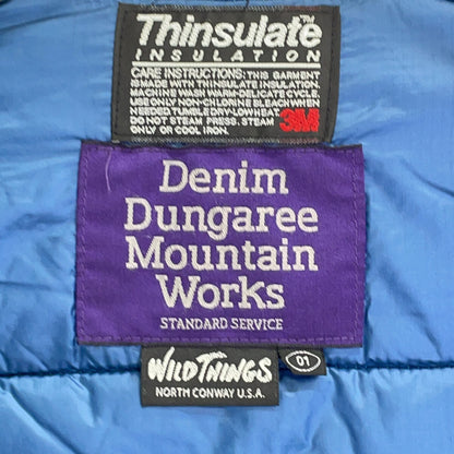 WILD THINGS x DENIM DUNGAREE Collarless Jacket Blue Size 1