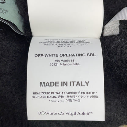 OFF-WHITE Mohair Knit Cardigan Black/Blue Size XS
