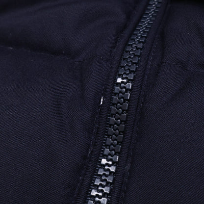 MONCLER MONTGENEVRE Hooded Wool Down Jacket Navy Size 1