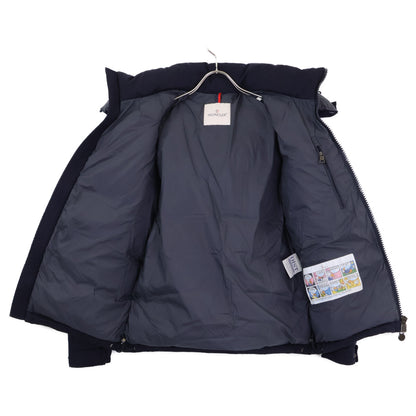 MONCLER MONTGENEVRE Hooded Wool Down Jacket Navy Size 1