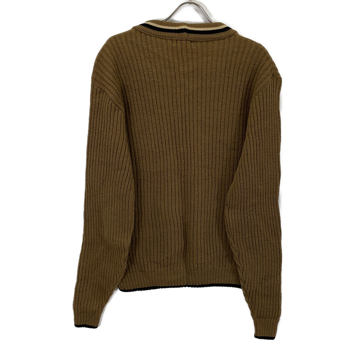 VINTAGE PURITAN 50s 60s V-Neck Pullover Brown Size 44