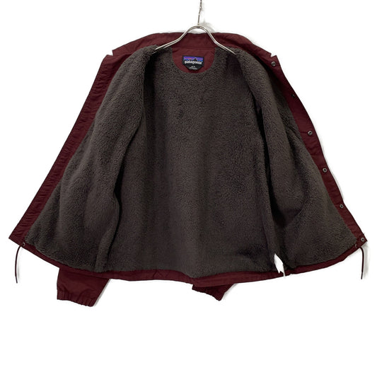 Patagonia Lined Isthmus Coaches Bordeaux Polyester Jacket Size L
