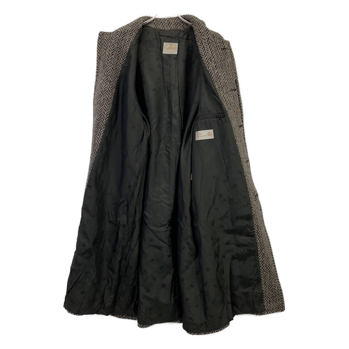 SALCO Australian Ultra Fine Merino Loden Coat Brown Size 48
