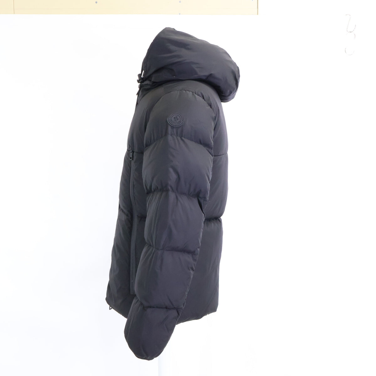 MONCLER MONTCLA Inner Logo Hooded Down Jacket Black Size 0